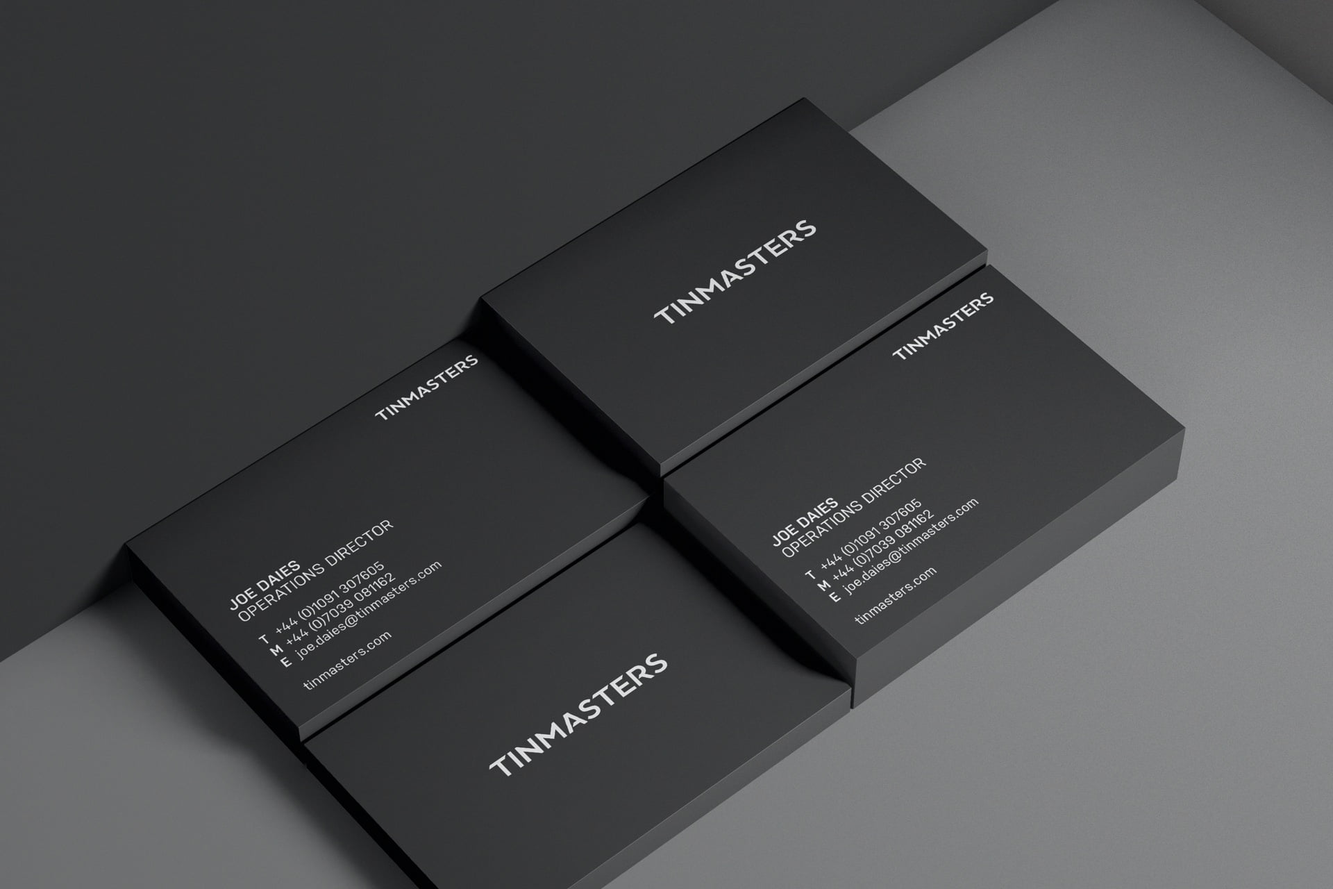 New business card designs for the Tinmasters